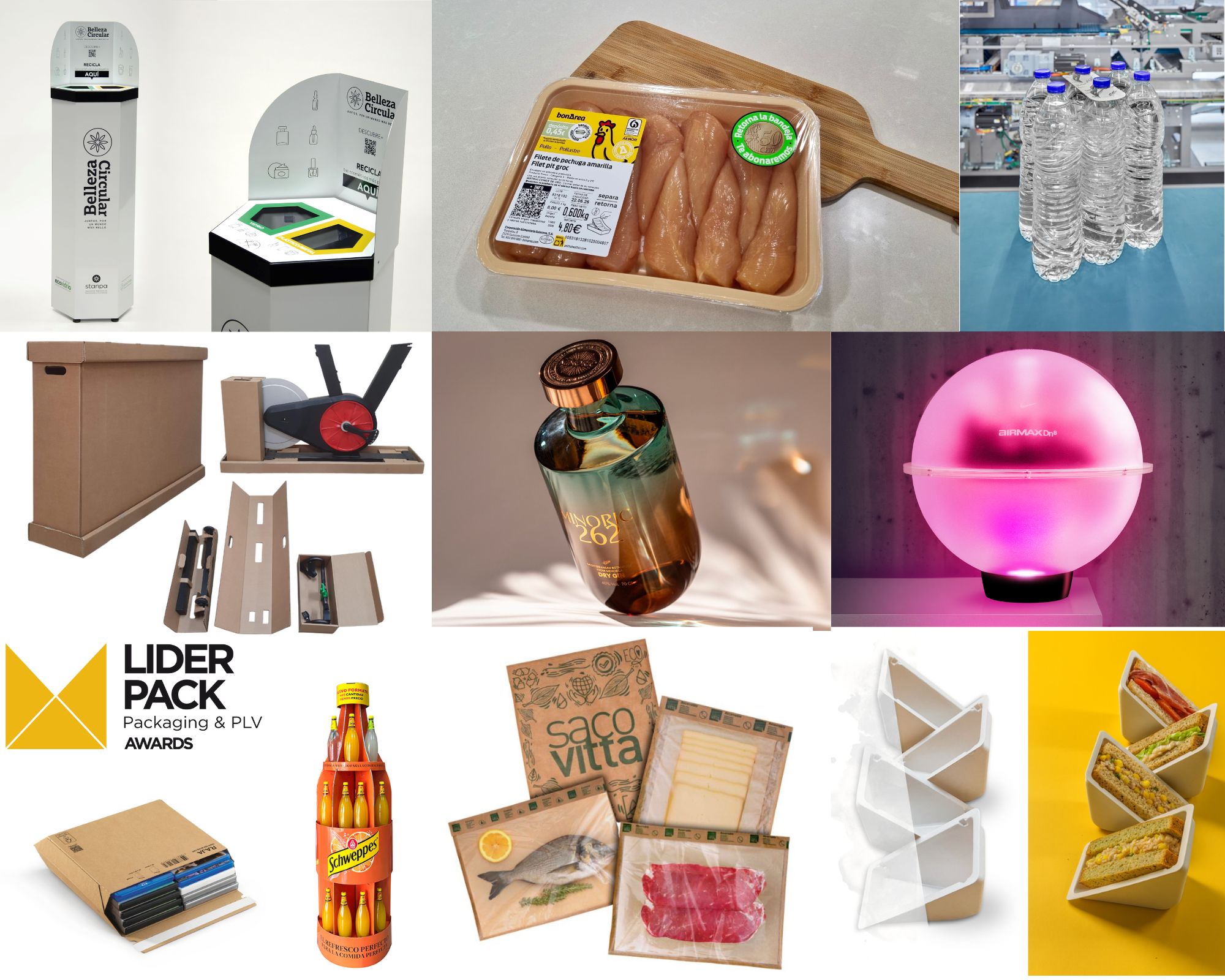 Algunos de los trabajos ganadores de los Liderpack 2025