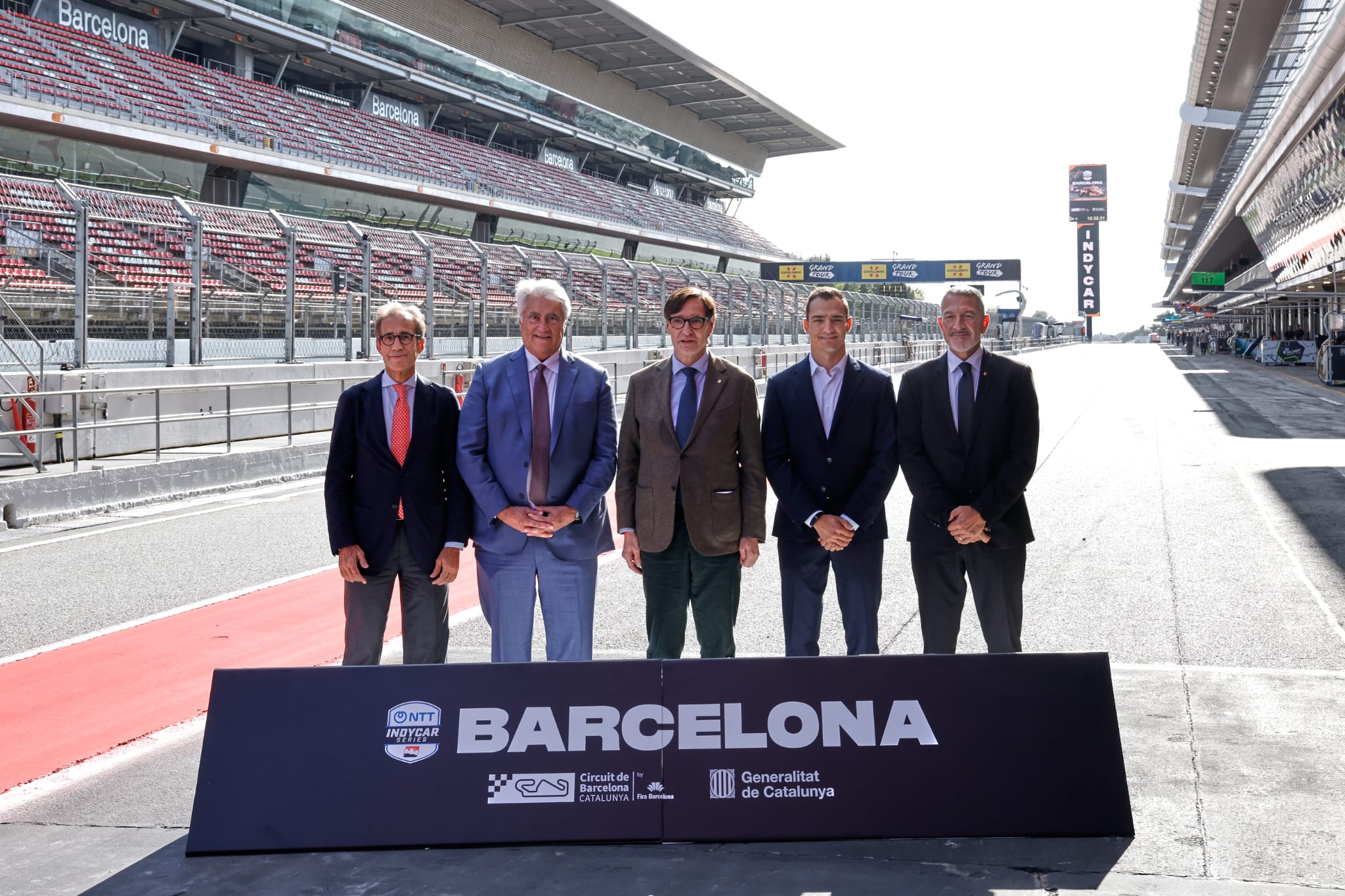 presentación de la IndiCar en el circuito de Montmeló